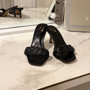 Mix No. 6 Black Braided Heels